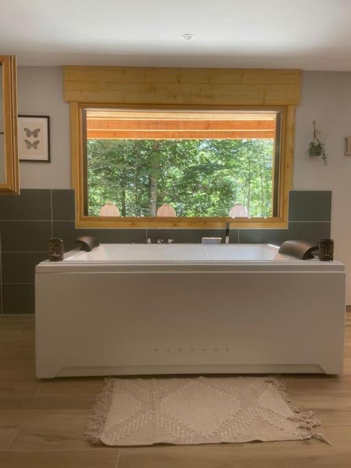 Jacuzzi En Foret L'Esperou Bagian luar foto